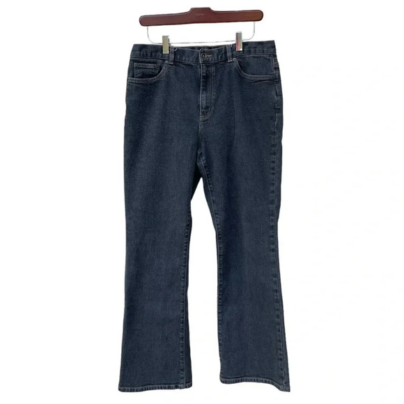 Lauren Ralph Lauren Premium Bootcut Jeans Women’s Size 12 Black/Gray Women’s - Picture 1 of 13